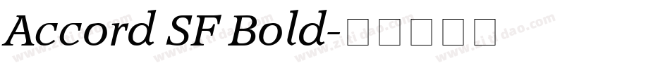 Accord SF Bold字体转换